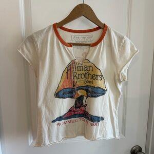 Live Nation The Allman Brothers Band Summer Tour 1981 Retro Ringer Tee Womens XS